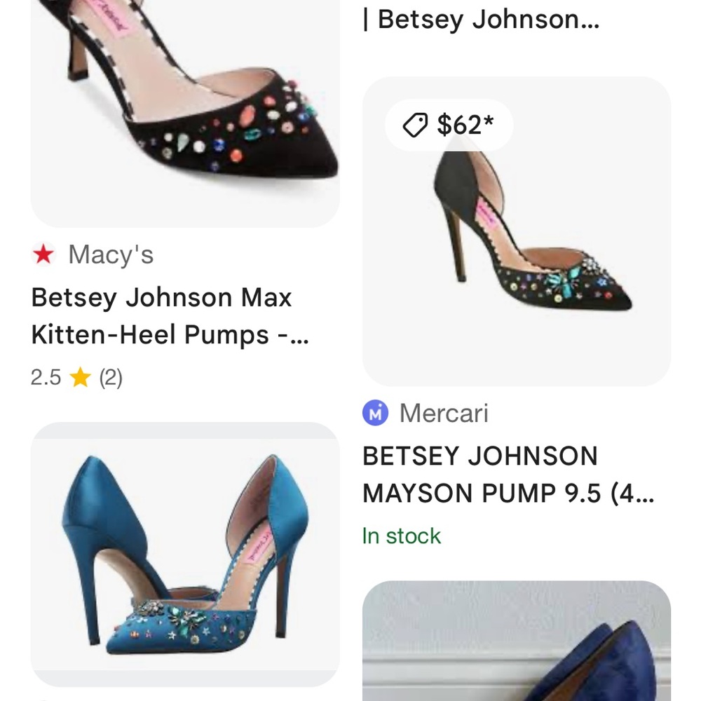 #Betsey Johnson jeweled Heels - Picture 9 of 9